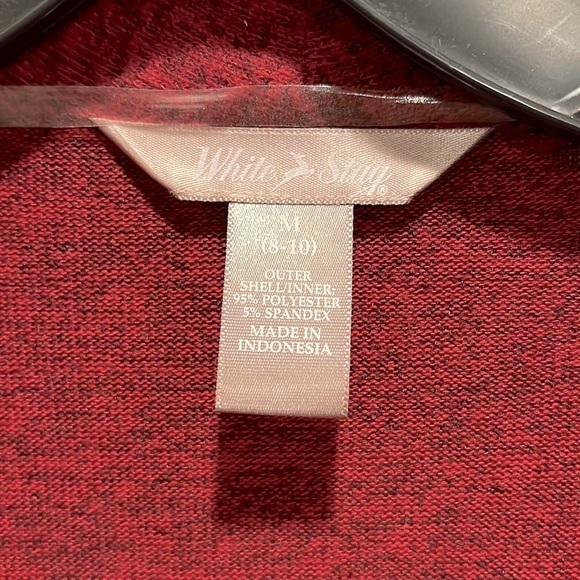 WHITE Stag Flyaway Cardigan Top Necklace 3fer Set - Picture 7 of 9